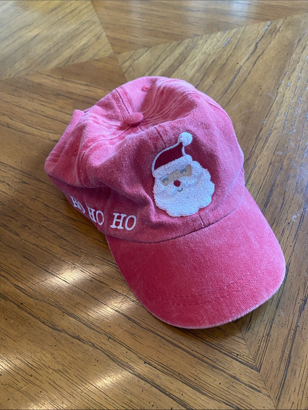 Mud Pie red Kids Santa Baseball Hat